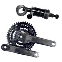 Kit Relação Bicicleta Pedivela + Eixo de Centro + Catraca + Corrente 21 Velocidades
