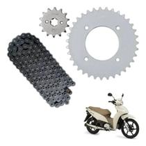 Kit Relação Biz125 2005 até 2023 Aço 1045 34 Dentes