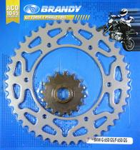 Kit Relação BMW G650 GS / Aprilia 650 Pegaso 1998 até 2004 Brandy - Sem Corrente