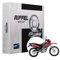 Kit Relação Bros 150 Com Retentor Riffel Tração Transmissão Kit Relação Bros 150 Com Retentor Riffel Tração Transmissão