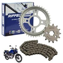 Kit Relação Cg 150/160 Titan Fan Start Cargo Aço 1045 Riffel - Kit Relação Cg 150/160 Titan Fan Start Cargo Aço 1045 Riffel -