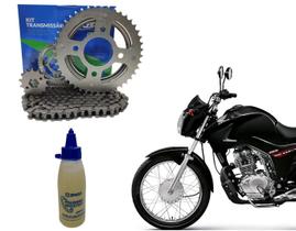 Kit Relação Cobreq Titan Fan 125 + Polímero Sintético 2009 A 2018