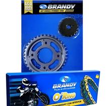 Kit relacao com retentor brandy cb 400 corrente 530x102/coroa 36dts(4furos)/pinhao 16dts