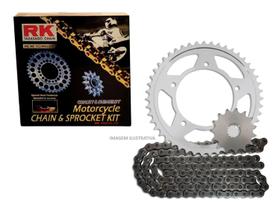 Kit Relação com Retentor Honda CG 160 Todas Transmissão RK Kit Relação com Retentor Honda CG 160 Todas Transmissão RK