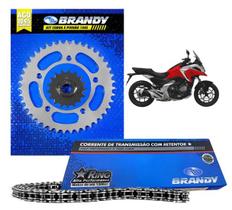 Kit Relação Completo 520x114l Para Moto Honda NC 750X Brandy Kit Relação Completo 520x114l Para Moto Honda NC 750X Brandy