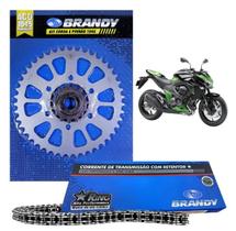 Kit Relação Completo 520x114L Para Moto Kawasaki Z800 2013 até 2016 _ Brandy