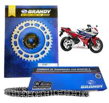 Kit Relação Completo 525x112L Para Moto Honda Cbr 600rr 2007 Até 2016 _ Brandy