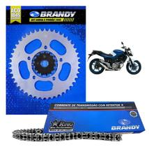 Kit Relação Completo 525x114L Para Moto Suzuki Sv 650 1999 Até 2013 _ Brandy