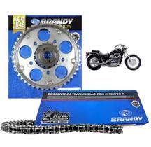 Kit Relação Completo 525x120L Para Moto Honda VT 600 Shadow _ Brandy