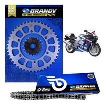 Kit Relação Completo Brandy Moto Suzuki Gsx-r600 98 Até 00 - Corrente 525x108l