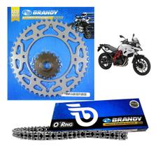 Kit Relação Completo Brandy - Para Moto Bmw G650 Gs - Corrente 520x112