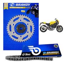 Kit Relação Completo Brandy Para Moto Ducati 750 Monster Z - Corrente 520x100