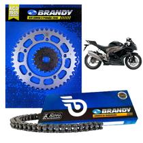 Kit Relação Completo Brandy - Para Moto Suzuki GSX-R1000 2001 Até 2006 - Corrente 530x110