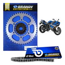 Kit Relação Completo Brandy Para Moto Yamaha Yzf R1 2009 Até 2014 - Corrente 530x120l