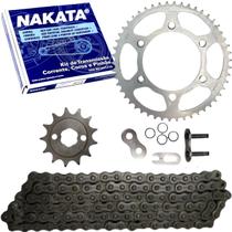 Kit Relação Coroa Pinhao Corrente com Oring Nakata Honda CRF 230F 2003 a 2018 Kit Relação Coroa Pinhao Corrente com Oring Nakata Honda CRF 230F 2003 a 2018