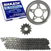 Kit Relação Coroa Pinhao Corrente Nakata Honda CBX 250 Twister 2001 a 2008