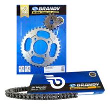 Kit Relação Coroa Pinhão E Corrente Moto Kasinski Win 110