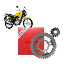 Kit Relação Coroa Pinhão Moto Yamaha Xtz 150 Crosser 14 a 18 Vaz