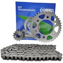 Kit relacao (corrente, coroa e pinhao) cobreq fazer150/factor150/factor125i