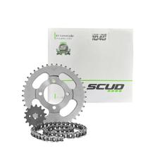 Kit relacao(corrente+coroa+pinhao) scud hunter90 Kit relacao(corrente+coroa+pinhao) scud hunter90