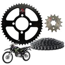 Kit Relação Corrente Coroa Pinhão XTZ 125 2004 A 2011 KMC