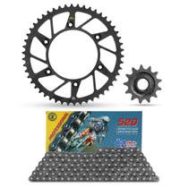 Kit Relação Corrente Cz S/ Retentor Transmissão Durag Cr 125 Crf 250x Crf 250r