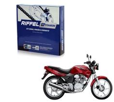 Kit Relação Corrente Passo 428 Riffel Cbx 200 Strada