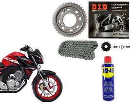 Kit Relação Did Daido Cb 250 + Desengripante Spray Lub 2016 Até 2022