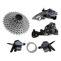 Kit relação high one 27v alavancas / câmbios / cassete 11/36