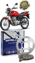 Kit Relação Honda Cg Titan Cargo Fan 125 Es Ks Kse Esd 2009 2013 Original Riffel