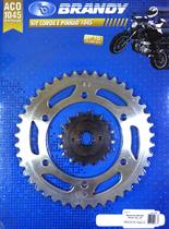 Kit Relação Kawasaki EN 500 Vulcan 1996 até 2005 Brandy - Sem Corrente Kit Relação Kawasaki EN 500 Vulcan 1996 até 2005 Brandy - Sem Corrente