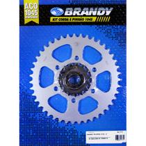 Kit Relação Kawasaki Z 750 (ZR750 J11) 2004 Até 2012 Brandy - Sem Corrente Kit Relação Kawasaki Z 750 (ZR750 J11) 2004 Até 2012 Brandy - Sem Corrente