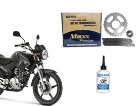 Kit Relação Maxx Ybr Factor 125 + 01 Óleo Grafitado Ano 2000 Até 2014