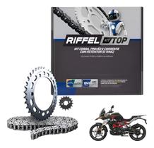 Kit Relação Moto Bmw G 310r/gs 310 19/25 Com Retentor Riffel Kit Relação Moto Bmw G 310r/gs 310 19/25 Com Retentor Riffel