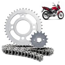 Kit Relação Moto Cg150 Titan Ks Es Mix Fan Dominator Resistente e Durável Kit Relação Moto Cg150 Titan Ks Es Mix Fan Dominator Resistente e Durável