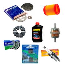 Kit Relação Nakata Titan 150 ate 08 + kit revisão vela oleo
