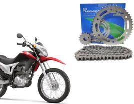 Kit Relação Nxr 160 Xre 190 Cobreq Coroa Pinhão Aço 1045 Reforçada H