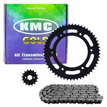 Kit Relação Nxr Bros 150 Kmc Completa Aço 1045 Com Retentor