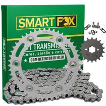 Kit Relação Nxr Bros 160 Xre 190 Transmissão Com Retentor Aço 1045