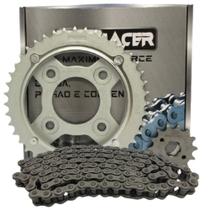 Kit Relação Pro Racer Titan/ Fan 125 2009- 2024 Corrente 428H x 116L Coroa 43D Pinhão 14D Kit Relação Pro Racer Titan/ Fan 125 2009- 2024 Corrente 428H x 116L Coroa 43D Pinhão 14D
