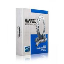 Kit relação riffel com corrente titanium 1045 fazer 150 Kit relação riffel com corrente titanium 1045 fazer 150