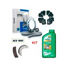 Kit Relação Riffel titan 160 FAN 160 Bucha Coroa Lona Óleo