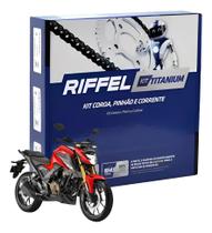 Kit Relação Riffel Titanium CB 300F Twister 2023 Até 2025 Kit Relação Riffel Titanium CB 300F Twister 2023 Até 2025
