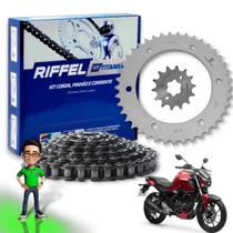 Kit Relação Riffel Yamaha Fz 150 2022 Á 2025 - Aço 1045