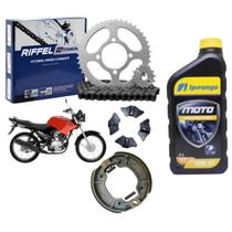 Kit Relação Riffel Ybr 125 Factor Bucha Coroa Lona Óleo Kit Relação Riffel Ybr 125 Factor Bucha Coroa Lona Óleo