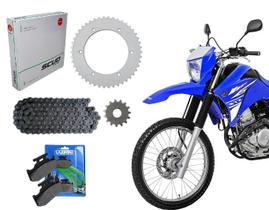 Kit Relação Scud Xtz Lander Tenere 250 + Pastilha Freio Cobreq N946 Ano 2005 Até 2017