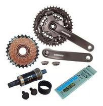 Kit Relação Shimano Bik Pedevela Corrente Catraca 7v Central Kit Relação Shimano Bik Pedevela Corrente Catraca 7v Central