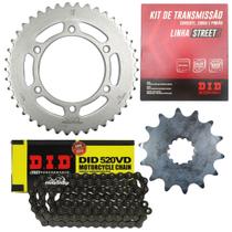Kit Relação Street Did 520 Vd 106 Elos 42/14 Kawasaki Ninja 300 Ex 300 2013 até 2018 e 2023 até 2026 Z 300 2015 até 2019