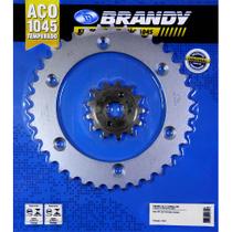Kit Relação Suzuki EN 125 Yes / Intruder 125 / Katana 125 Brandy - Sem Corrente Kit Relação Suzuki EN 125 Yes / Intruder 125 / Katana 125 Brandy - Sem Corrente