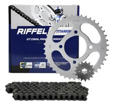 Kit Relação Suzuki Gsr 150i 2011/2016 Riffel S/ Retentor Kit Relação Suzuki Gsr 150i 2011/2016 Riffel S/ Retentor